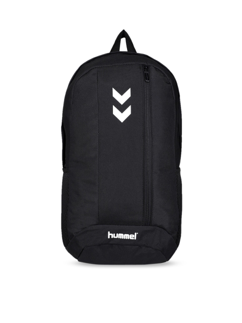 hummel Unisex Black & White Solid Backpack