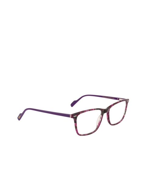 Ted Smith Unisex Purple Tortoise Shell Full Rim Wayfarer Frames TSJ-149_C11