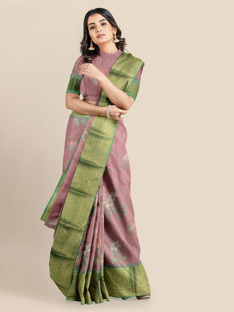 KLM Fashion Mall Maroon Silk Blend Printed Banarasi Saree
KLM Fashion Mall Maroon Silk Blend Printed Banarasi Saree