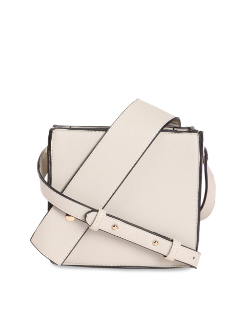 FOREVER 21 Off-White Solid Sling Bag