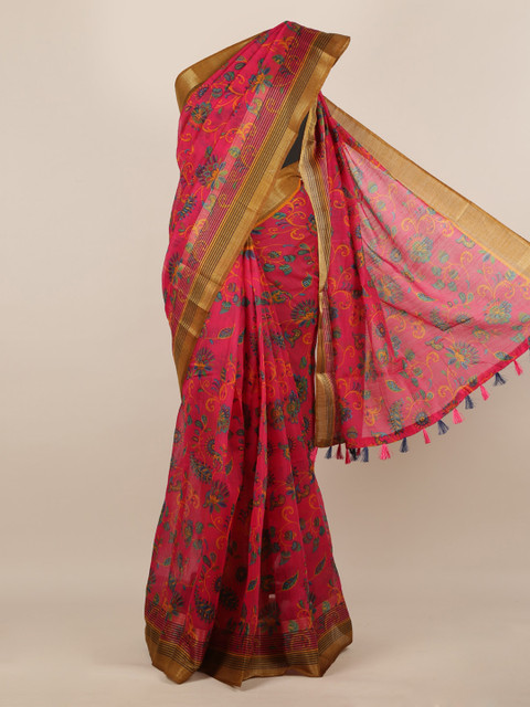 Pothys Magenta & Brown Jute Silk Printed Saree With Tasseled Pallu
Pothys Magenta & Brown Jute Silk Printed Saree With Tasseled Pallu