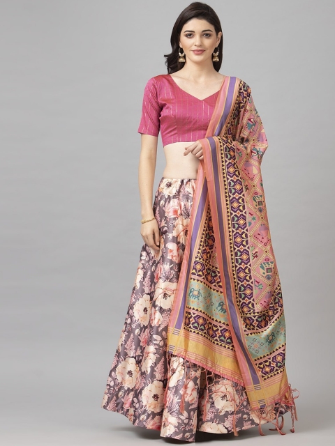 Satrani Lavender & Off-White Woven Design Semi-Stitched Lehenga & Unstitched Blouse with Dupatta
Satrani Lavender & Off-White Woven Design Semi-Stitched Lehenga & Unstitched Blouse with Dupatta