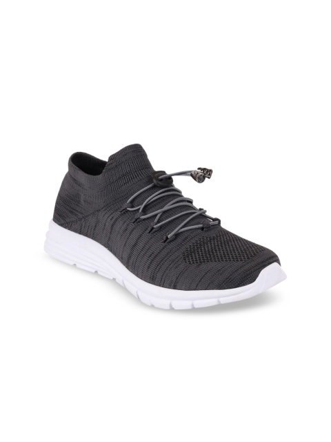 FAUSTO Men Charcoal Grey Running Shoes