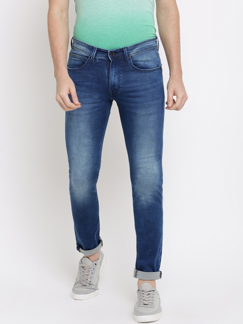 Pepe Jeans Men Blue Regular Fit Mid-Rise Clean Look Jeans