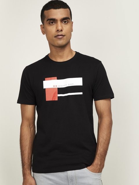 Fame Forever by Lifestyle Men Black Printed Round Neck T-shirt