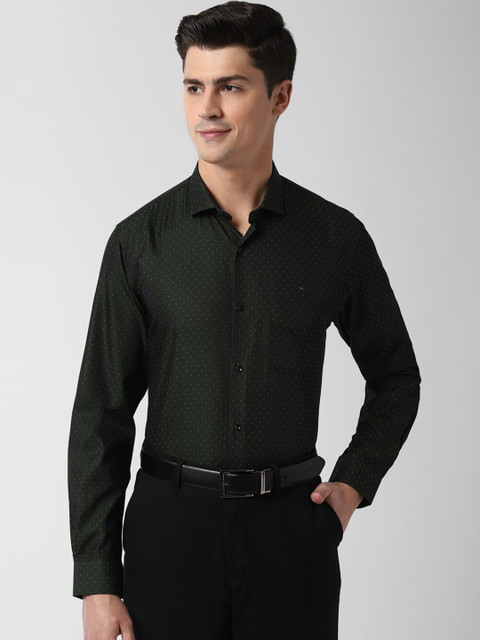 Peter England Men Green Slim Fit Printed Cotton Formal Shirt 
Peter England Men Green Slim Fit Printed Cotton Formal Shirt