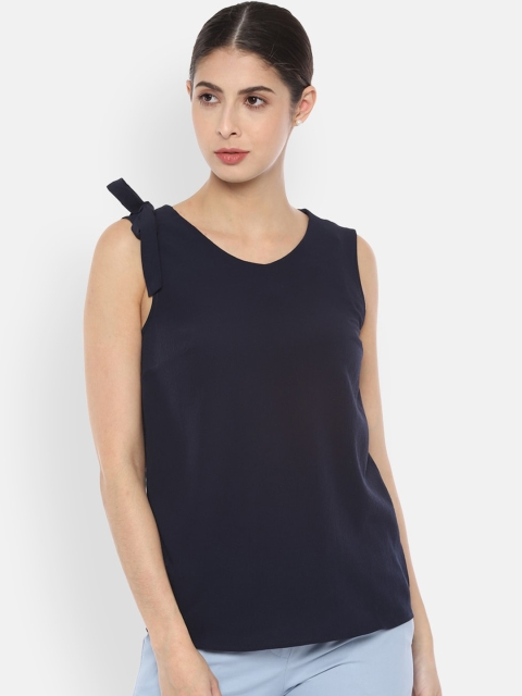 Van Heusen Woman Navy Blue Indigo Regular Top