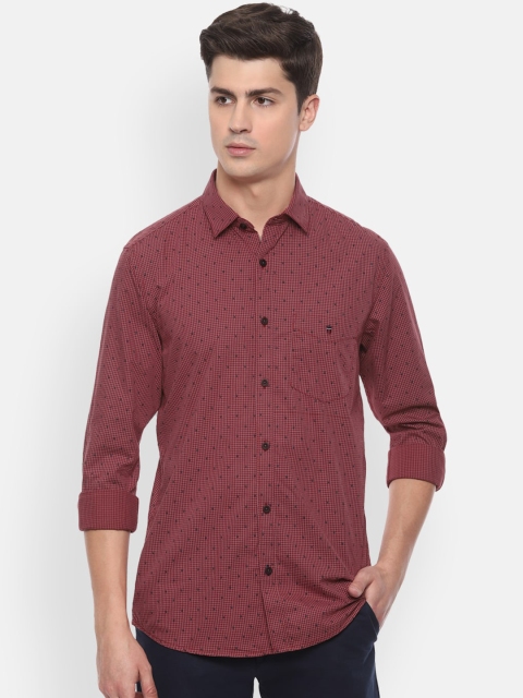 Louis Philippe Sport Men Maroon & Navy Blue Slim Fit Printed Casual Cotton Shirt
Louis Philippe Sport Men Maroon & Navy Blue Slim Fit Printed Casual Cotton Shirt