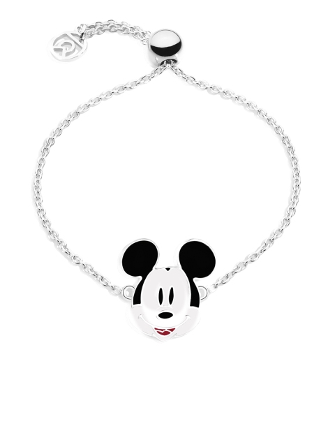 TALISMAN Women Sterling Silver Rhodium-Plated Handcrafted Mickey Mouse Wraparound Disney Bracelet
TALISMAN Women Sterling Silver Rhodium-Plated Handcrafted Mickey Mouse Wraparound Disney Bracelet