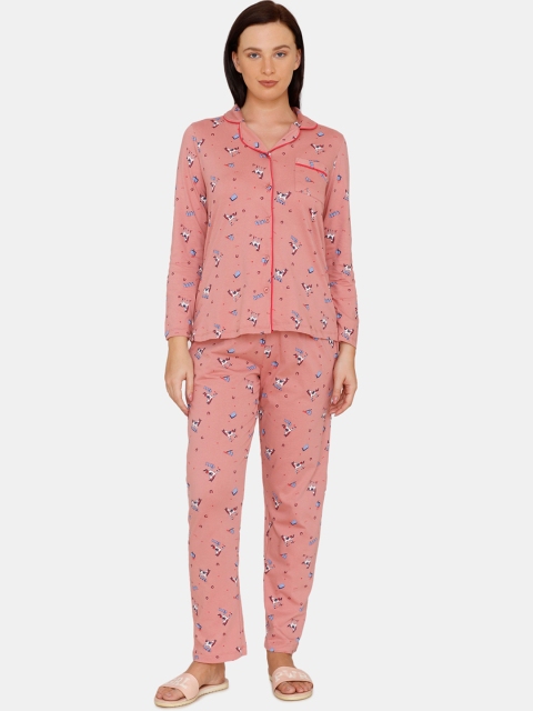 Zivame Women Pink Graphic