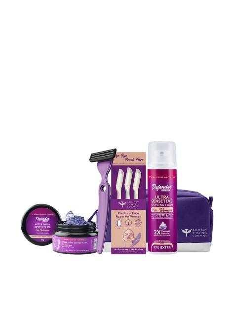 Defender For Her Grooming Kit with Body & Face Razor, Shaving Foam, Aftershave, Purple
Defender For Her Grooming Kit with Body & Face Razor, Shaving Foam, Aftershave, Purple