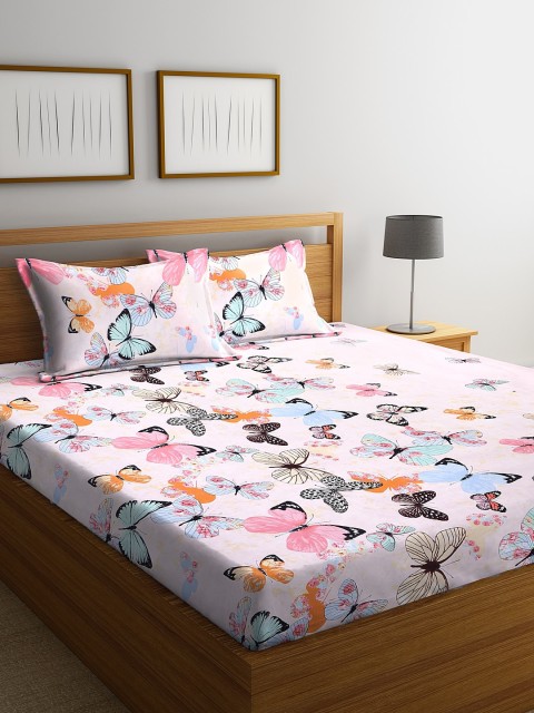 NEUDIS Pink & Sea Green Graphic 180 TC Polycotton 1 King Bedsheet with 2 Pillow Covers
NEUDIS Pink & Sea Green Graphic 180 TC Polycotton 1 King Bedsheet with 2 Pillow Covers