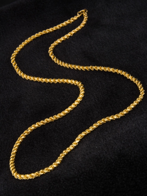Alankruthi Gold-Toned Brass Gold-Plated Handcrafted Chain