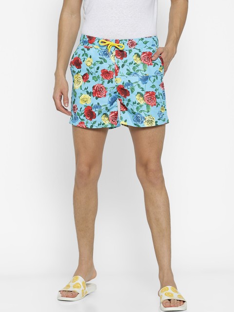 FOREVER 21 Men Multicoloured Printed Regular Fit Regular Shorts, Multi