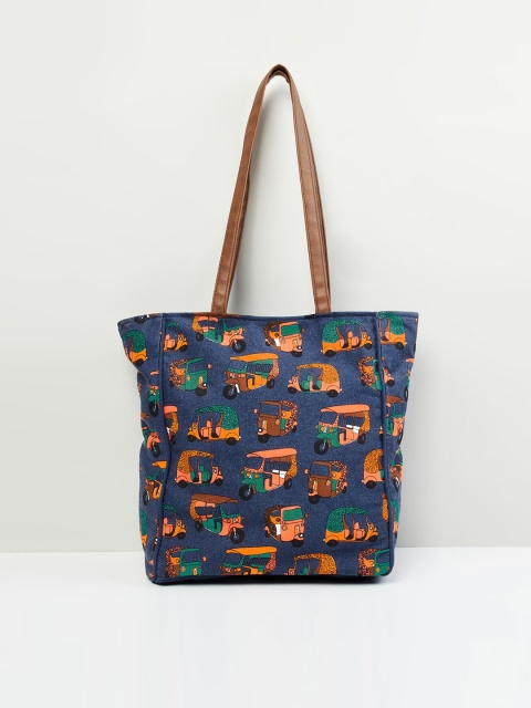 max Blue Printed Shoulder Bag