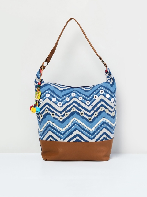 max Blue Printed Shoulder Bag