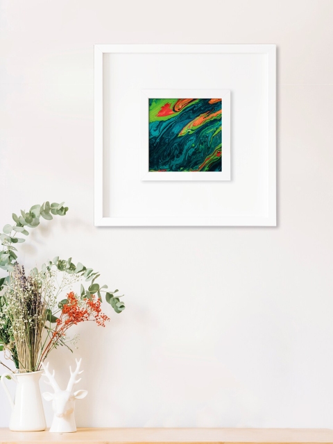 RANDOM Multicoloured Contemporary Abstract Wall Art Painting, Multi