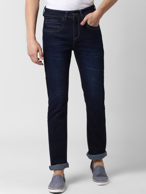 Peter England Casuals Men Navy Blue Slim Fit Jeans