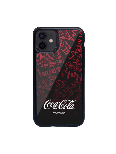 macmerise Black & Red I Speak Coke Printed iPhone 12 Back Case