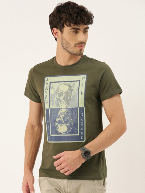 QUANCIOUS Men Olive Green & Navy Blue Printed Round Neck Organic Cotton Sustainable T-shirt
QUANCIOUS Men Olive Green & Navy Blue Printed Round Neck Organic Cotton Sustainable T-shirt