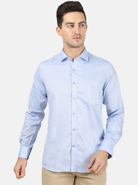 Monte Carlo Men Blue Regular Fit Printed Casual Shirt