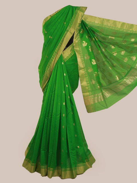 Pothys Green Woven Design Kanjeevaram Saree