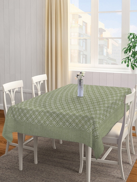 NEUDIS Green & White Geometric Patterned Pure Cotton Jacquard 6-Seater Square Table Cover
NEUDIS Green & White Geometric Patterned Pure Cotton Jacquard 6-Seater Square Table Cover