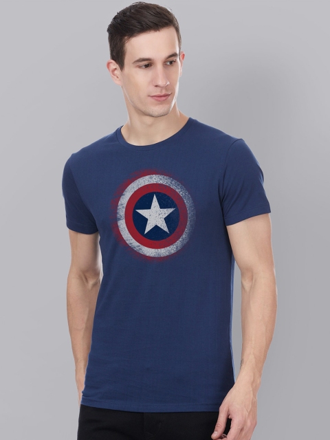 Free Authority Men Navy Blue Captain America Printed Round Neck Cotton Pure Cotton T-shirt
Free Authority Men Navy Blue Captain America Printed Round Neck Cotton Pure Cotton T-shirt