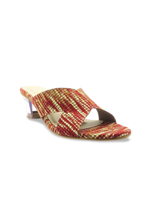 PAIO Women Red Printed Sandals