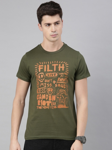QUANCIOUS Men Olive Green & Orange Printed Round Neck Organic Cotton Sustainable T-shirt
QUANCIOUS Men Olive Green & Orange Printed Round Neck Organic Cotton Sustainable T-shirt
