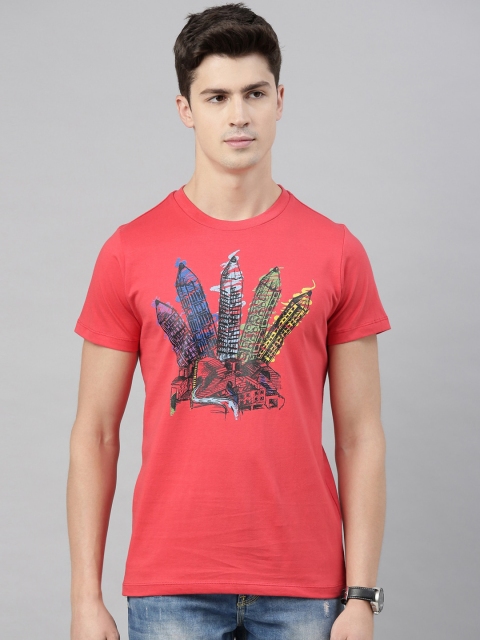 QUANCIOUS Men Coral Red & Black Printed Round Neck Organic Cotton Sustainable T-shirt
QUANCIOUS Men Coral Red & Black Printed Round Neck Organic Cotton Sustainable T-shirt