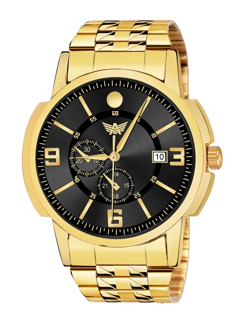 Abrexo Men Black Analogue Watch