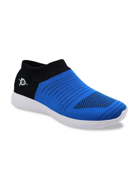 Provogue Men Blue Woven Design Slip-On Sneakers