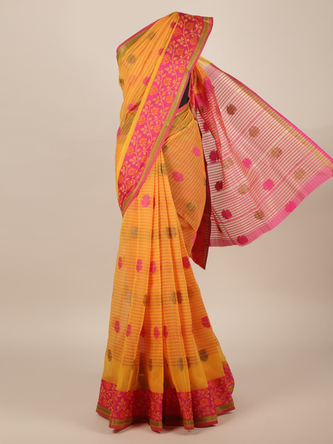 Pothys Mustard Yellow & Pink Jute Silk Woven Design Saree
Pothys Mustard Yellow & Pink Jute Silk Woven Design Saree
