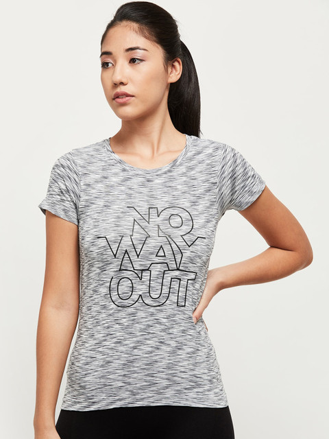 max Women Grey Printed Round Neck T-shirt
max Women Grey Printed Round Neck T-shirt