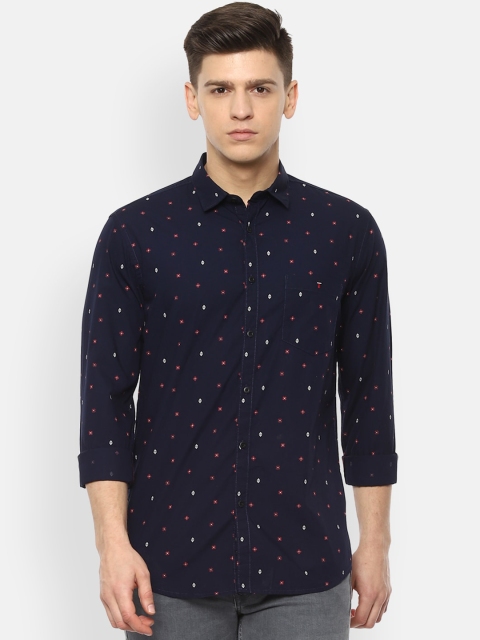 Louis Philippe Jeans Men Navy Blue & White Slim Fit Micro Ditsy Printed Cotton Shirt
Louis Philippe Jeans Men Navy Blue & White Slim Fit Micro Ditsy Printed Cotton Shirt
