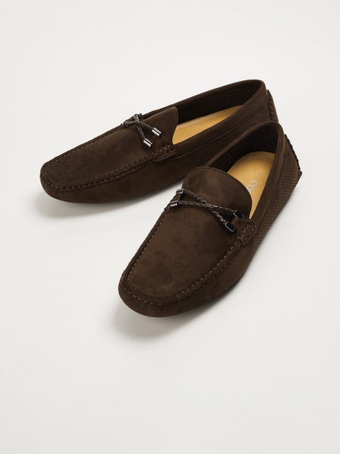 CODE by Lifestyle Men Coffee Brown Solid Formal Loafers
