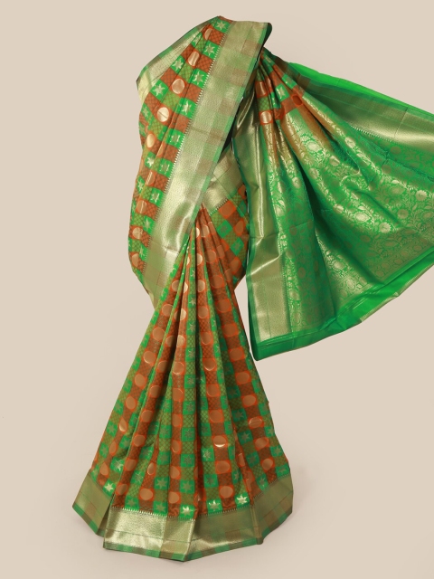 Pothys Multicoloured Art Silk Woven Design Banarasi Saree, Multi
