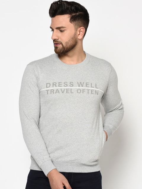 Blackberrys Men Grey Printed Sweatshirt