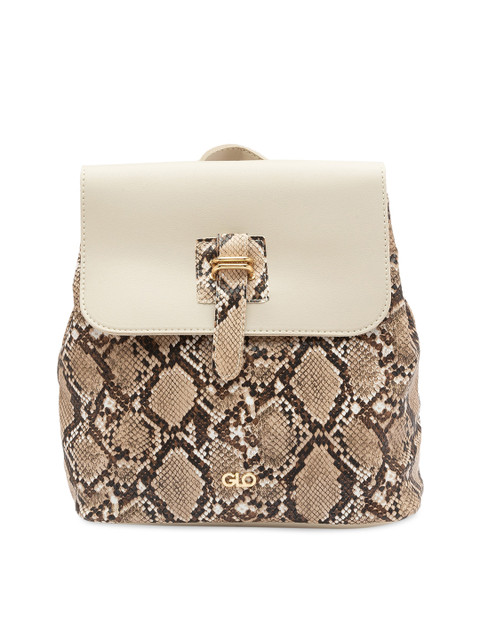 Globus Women Beige & Brown Snakeskin Print Backpack
Globus Women Beige & Brown Snakeskin Print Backpack