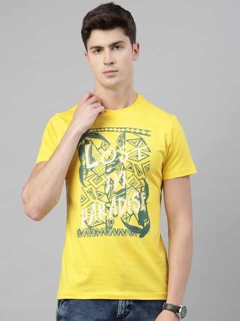 QUANCIOUS Men Yellow & Olive Green Graphic Print Organic Cotton Round Neck Sustainable T-shirt
QUANCIOUS Men Yellow & Olive Green Graphic Print Organic Cotton Round Neck Sustainable T-shirt