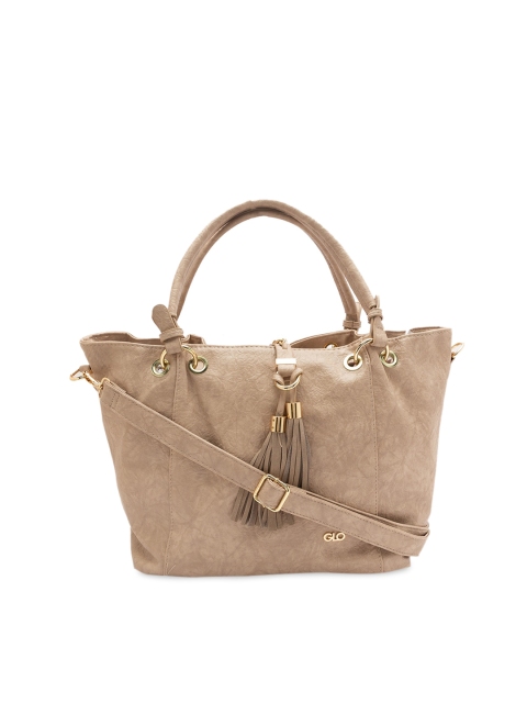 Globus Beige Solid Handheld Bag