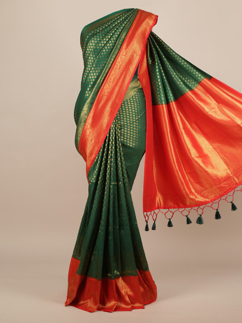 Pothys Green Woven Design Jute Silk Saree
Pothys Green Woven Design Jute Silk Saree