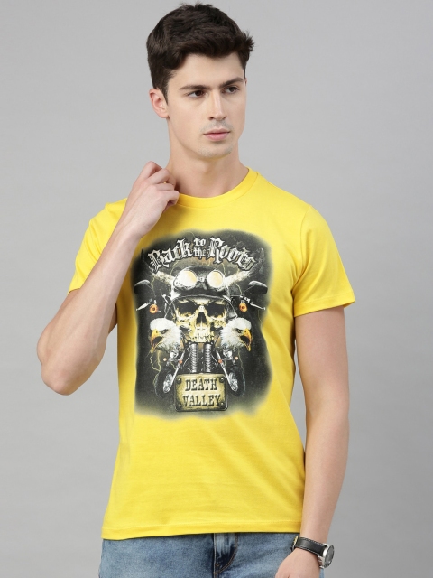 QUANCIOUS Men Yellow & Black Graphic Print Organic Cotton Round Neck Sustainable T-shirt
QUANCIOUS Men Yellow & Black Graphic Print Organic Cotton Round Neck Sustainable T-shirt