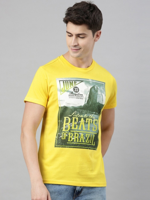 QUANCIOUS Men Yellow & Green Organic Cotton Printed Round Neck Sustainable T-shirt
QUANCIOUS Men Yellow & Green Organic Cotton Printed Round Neck Sustainable T-shirt