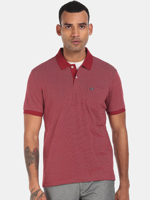 Arrow Sport Men Red Striped Polo Collar T-shirt
Arrow Sport Men Red Striped Polo Collar T-shirt