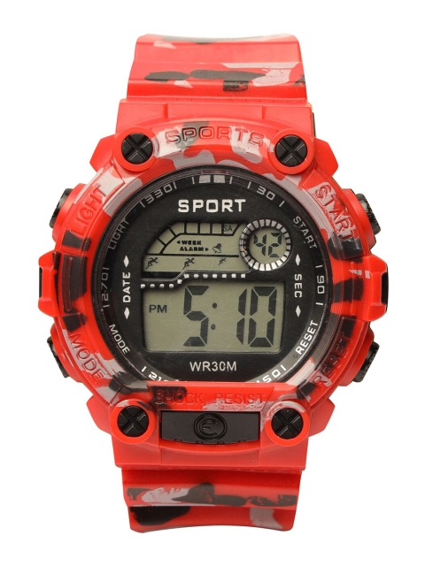 DukieKooky Boys Red & Grey Digital Watch 900243