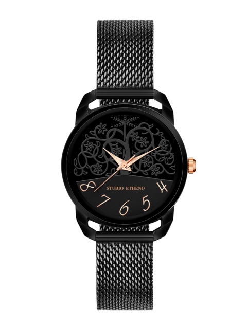 STUDIO ETHENO Women Black Analogue Watch
