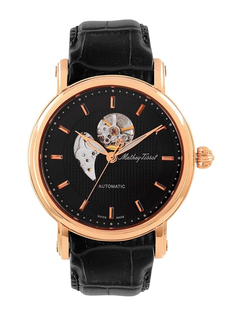 Mathey-Tissot Men Black Analogue Watch H7051PN