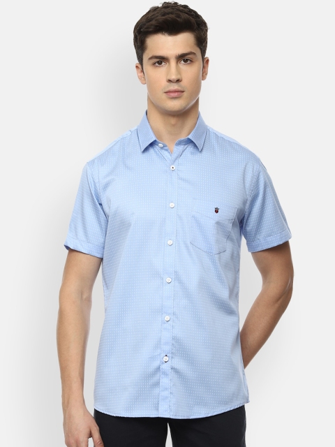 Louis Philippe Sport Men Blue Slim Fit Solid Casual Shirt